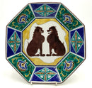 Japanese Enamel Over Ceramic Plate