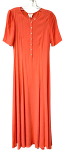 GHOST London Sunglow Ecovero Celeste S/S Mdi Dress