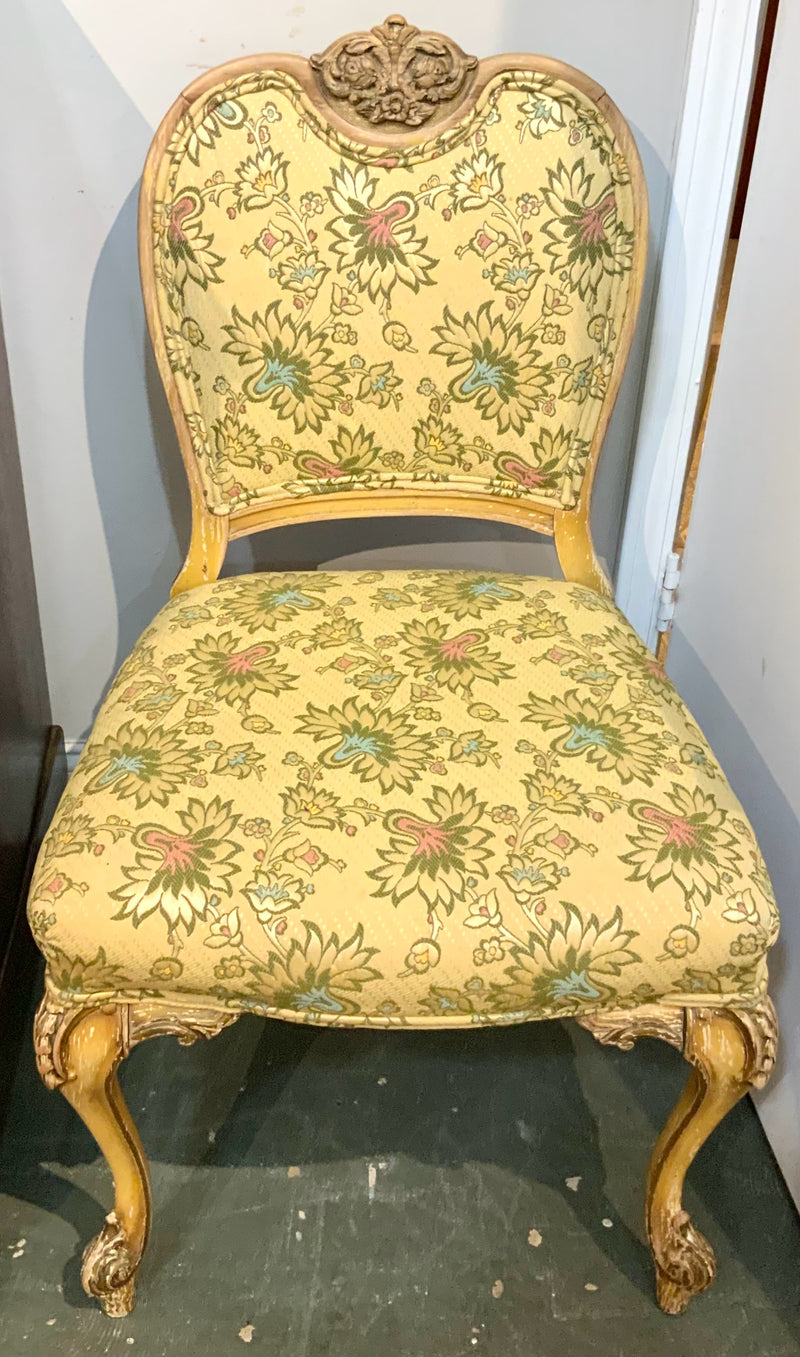 Vintage French Style Upholstered Occasional Chair