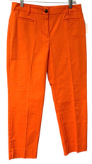 ANN TAYLOR Orange Straight Crop Pants