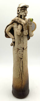 Bob Black Pottery Tennis Player Sculpture