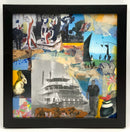 Vintage Paper Collage In Black Frame