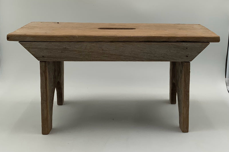 Primitive Wood Footstool