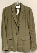 MICHAEL STARS Olive Linen Single Button Blazer