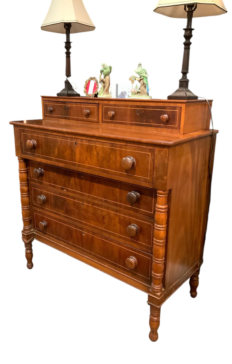 Antique Mahogany Bachelor's Chest