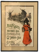 Vintage Moulin de la Galette Framed Print
