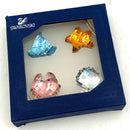 Set/4 SWAROVSKI Mini Crystals