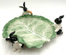 Vintage Fitz & Floyd Kensington Rabbit Leaf Platter