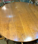 Vintage 72"rnd Drop Leaf Pine Dining Table