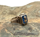 Vintage 10kt Gold & Sapphire 1943 High School Class Ring
