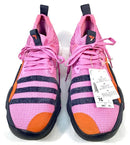 ADIDAS Purple Navy Stripe Orange Suede Trae Young Sneakers 10