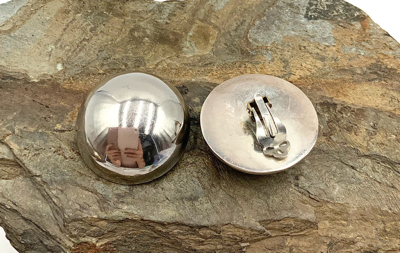 Mexico Sterling Clip-On Earrings