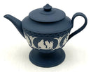 Wedgwood Navy Jasperware Mini Teapot