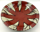 Large Pottery Bowl with Oxblood Glaze
