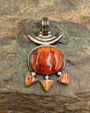 Artisan 950 Silver & Spiny Oyster Pendant