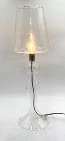 Glass Buffet Lamp with Glass Shade