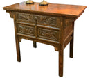 Carved Wood Asian Console