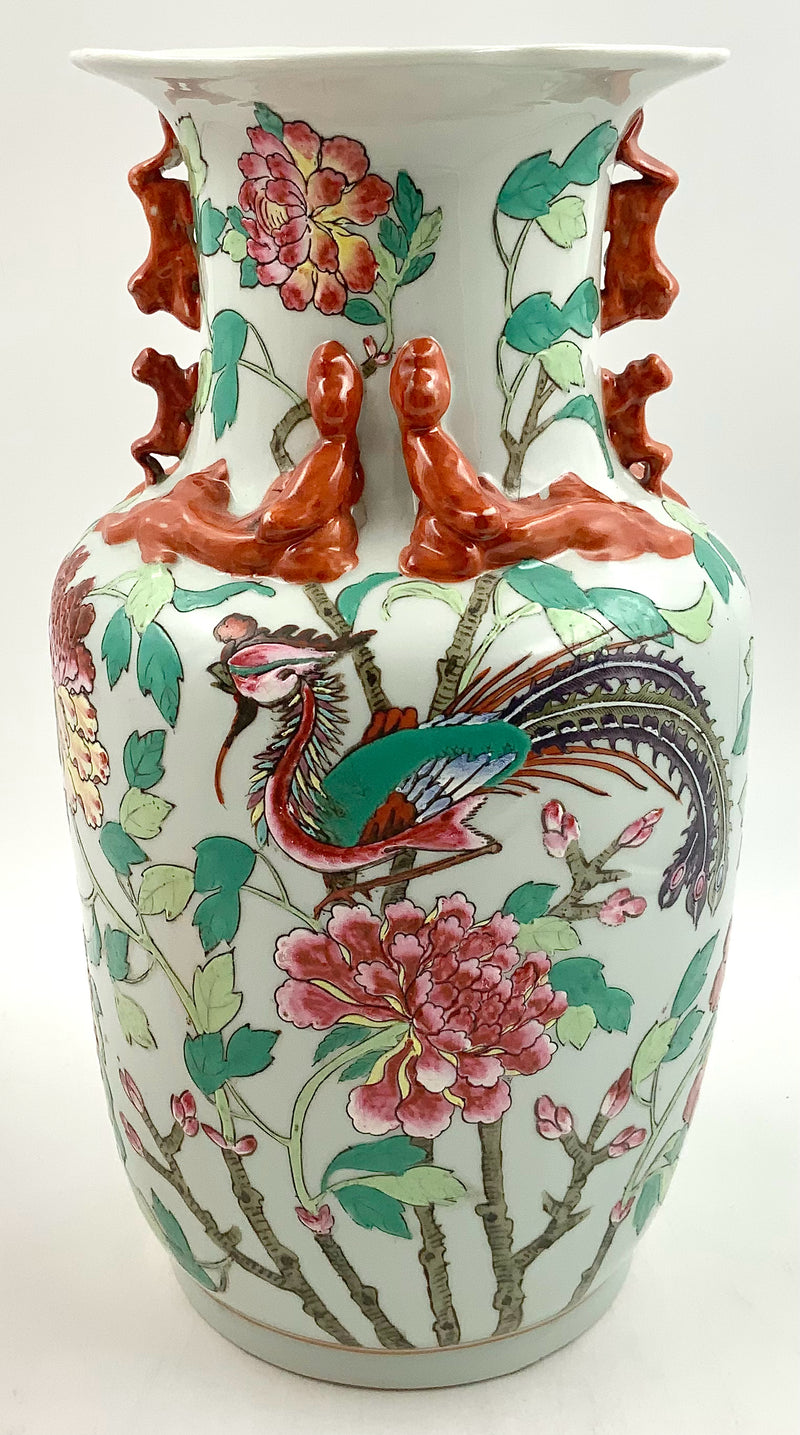 Vintage Chinese Porcelain Vase with Bird Motif