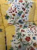 Vintage Style Yellow Chintz Sofa