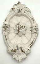 Plaster Medallion with Distressed Painted Finish
