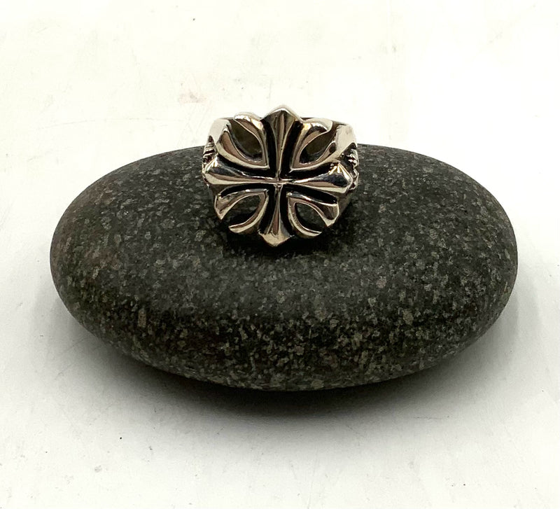 KING BABY Sterling Retired Cross Design Ring