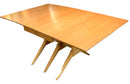 MCM Style Beechwood Drop Leaf Dining Table
