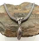 JOHN HARDY Sterling Necklace w/Snake Slide Pendant