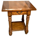 Wood Occasional Table With Turned Legs