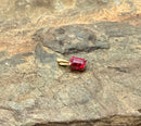 10kt Gold & Synthetic Ruby Pendant