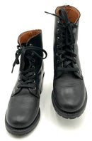 FRYE Black Lea Military Style "Sabrina" Lace-Up Boot 6.5