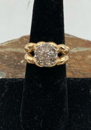 14kt Gold & Diamond Cluster Ring