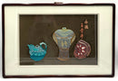 Mid Century Framed Korean Silk Art