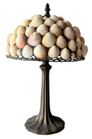 Vintage Hoosin Lampworks Tiffany Style Seashell Lamp