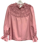 TAYLOR TILMAN Rose Smocked Bodice L/S Top