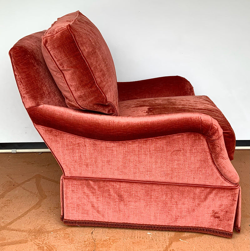 Wesley Hall Cranberry Upholstered Club Chair AS-IS