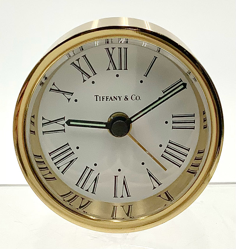 Vintage Brushed Gold Tiffany Clock