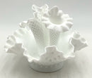 Fenton Milk Glass Epergne Set