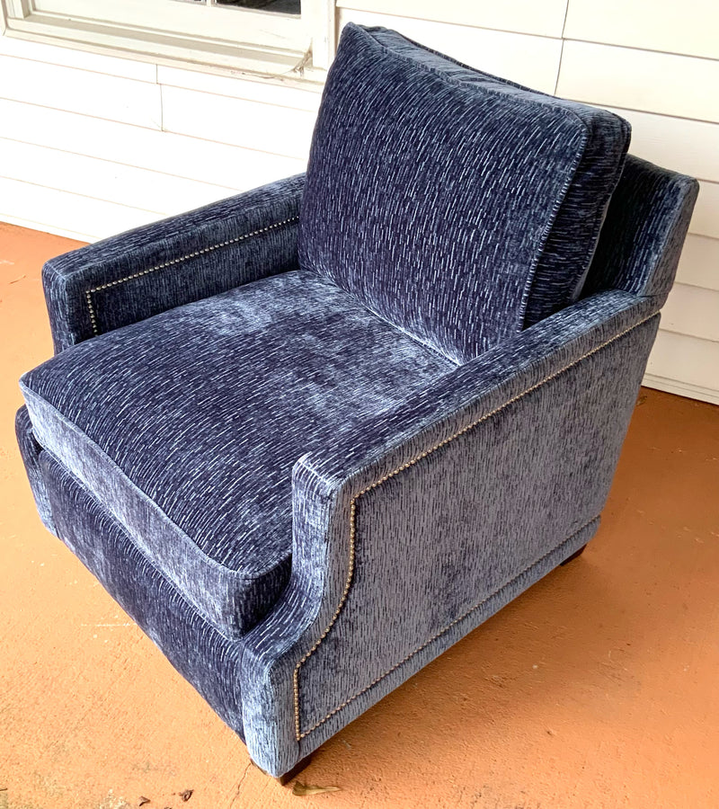 Bernhardt Upholstered Club Chair with Nailhead Trim