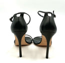 STUART WEITZMAN Black Leather Amelina Stilleto Sandals 8.5