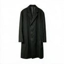 SAKS FIFTH AVENUE Vintage Black Mid Calf Cashmere Overcoat