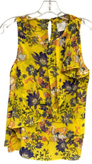 HD IN PARIS Yellow/Purple/Orange Floral S/L Top