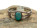 Southwest Style Sterling & Turquoise Cuff Bracelet