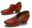 CASTA Papaya Leather Lazer Cut "Deli" Booties 36