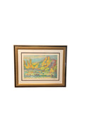 Joseph-Georges Zelter Framed Pointillist Lithograph