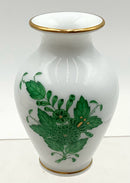 Herend Green Chinese Bouquet Mini Vase