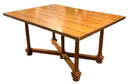 Wood Dining Table With Two Leaves