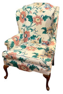 Floral Chintz Wingback Chair