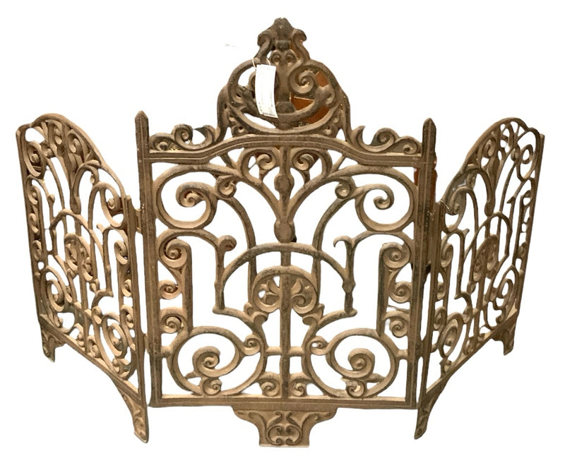 Iron Three Panel Firescreen