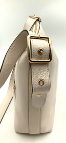 COACH Ivory Grained Leather Val Duffle Shoulder Bag