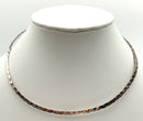 Hammered Sterling Torque Choker Necklace